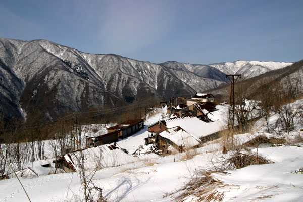 神岡鉱山 雪の栃洞選鉱場 １／４